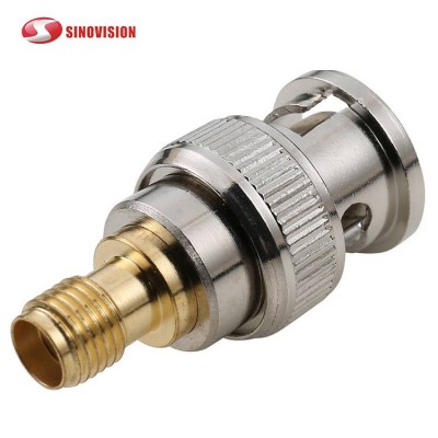 Sinovision Connector Wholesale Bnc Male To Sma Female Rf Coaxial Bnc Male Plug To Type Female Jack Tv Adapter Rf Coax Connector